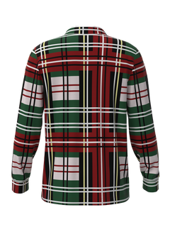 Christmas Bold Plaid Button Down Top (Unisex)