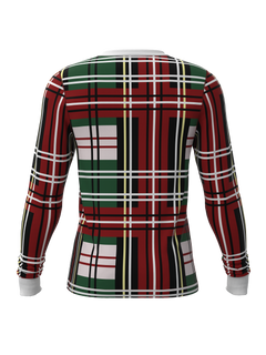Christmas Bold Plaid Long Sleeve Top (Men's)