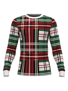 Christmas Bold Plaid Long Sleeve Top (Men's)