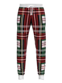 Christmas Bold Plaid Jogger Pants (Men's)