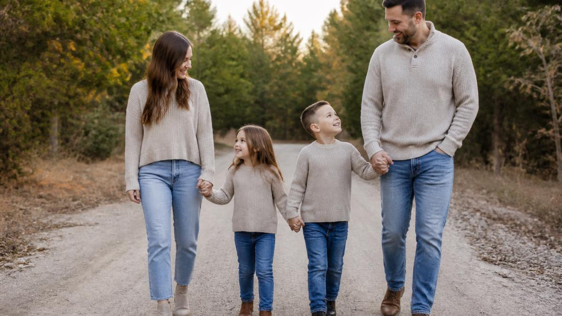 Alternatives to Fast Fashion Family Matching Outfits