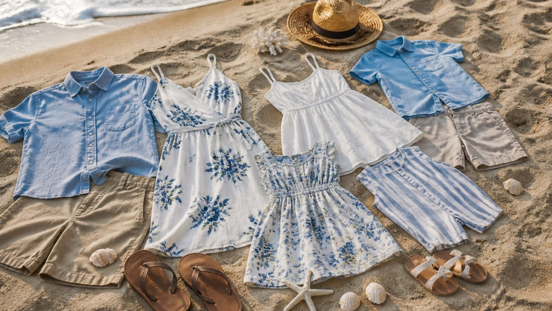 Coordinating Family Outfits for Beach Photoshoots