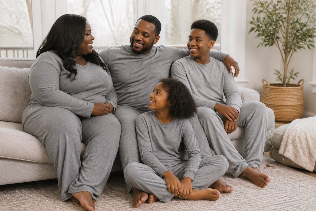 Matching Family Loungewear with Extended Sizes