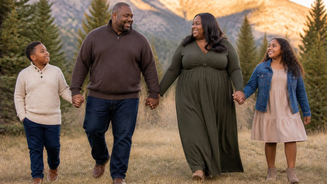 Plus-Size Family Photo Outfits: Styling Tips