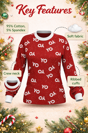 Christmas YO YO YO Long Sleeve Top (Women's)