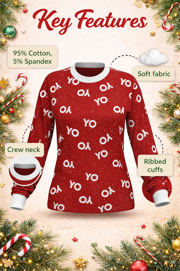 Christmas YO YO YO Long Sleeve Top (Women's)