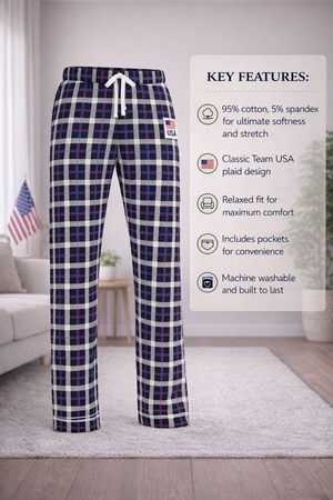 Team USA Plaid Relaxed Fit Pants (Men's)