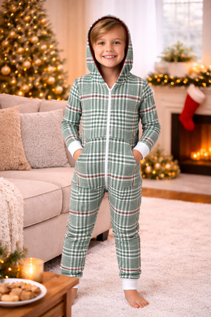Christmas Soft Plaid Onesie (Kids)