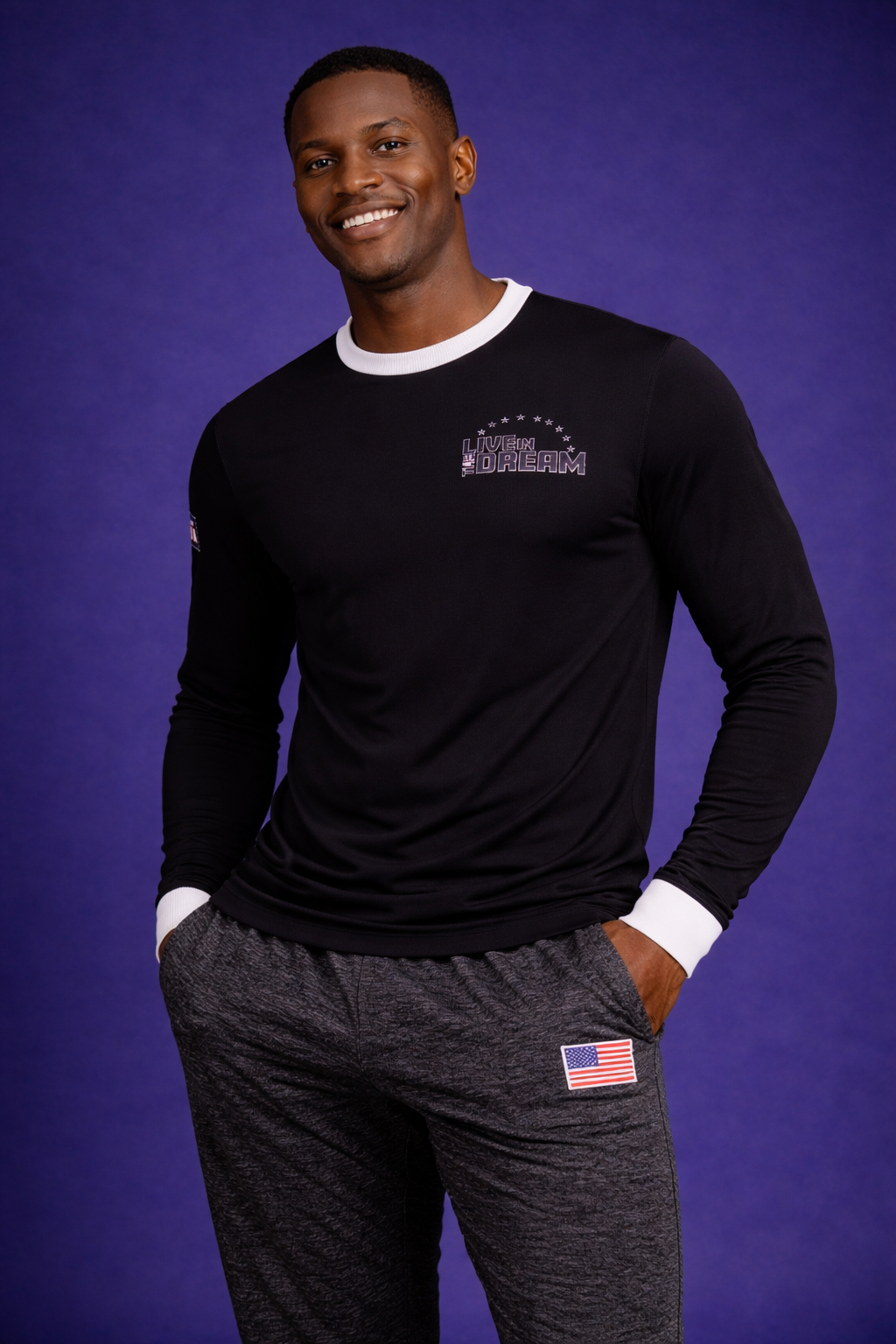Team USA Plaid Long Sleeve Tops (Men's)