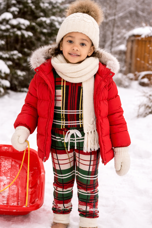 Christmas Bold Plaid Set (Kids)