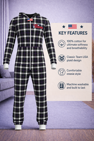 Team USA Plaid Onesies (Men's)