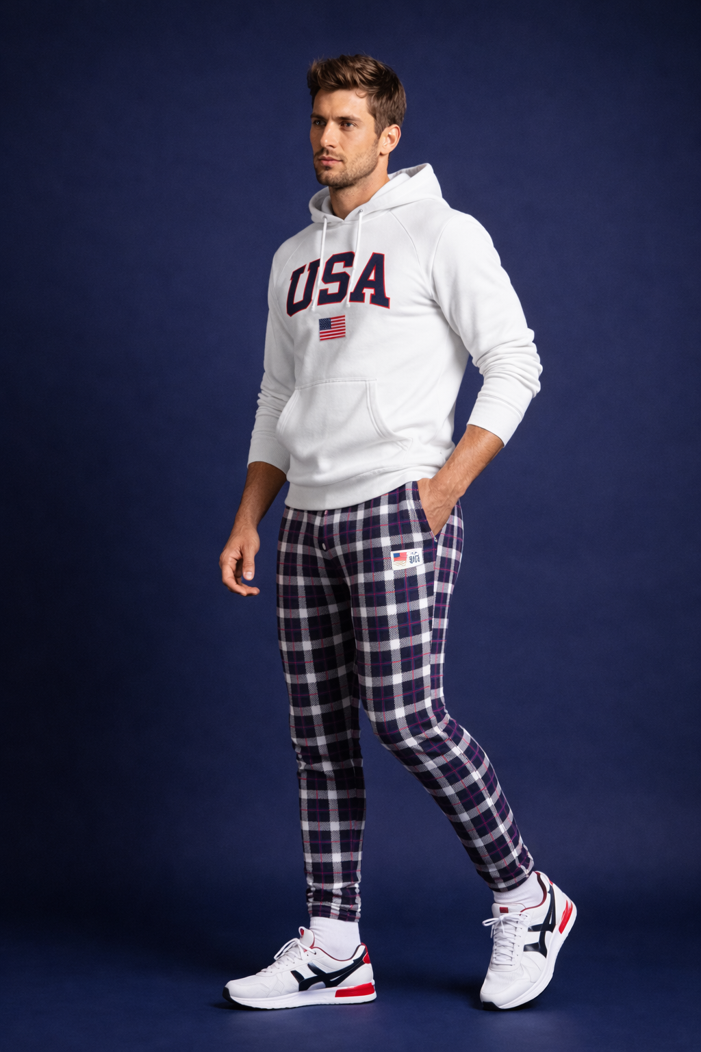 Team USA Plaid Joggers (Men's)