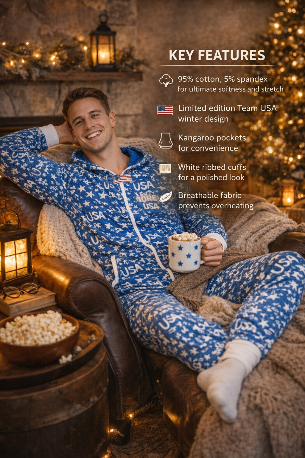 Team USA Limited Edition Winter Onesies (Men)