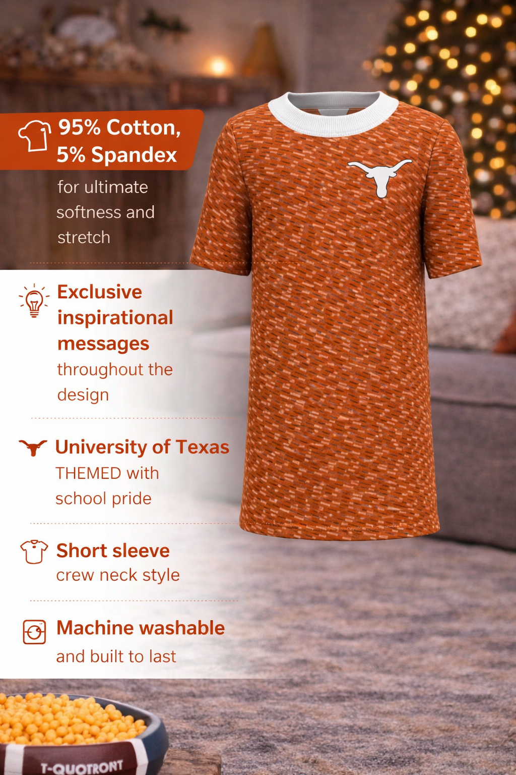 University of Texas Inspirational Short Sleeve Tops (Men's)