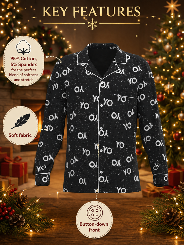 Christmas YO YO YO Button Down Top (Unisex)