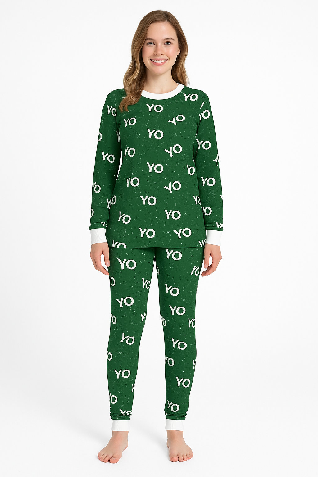 Christmas Yo Yo Yo Long Sleeve Top and Jogger Pant SET (Women)