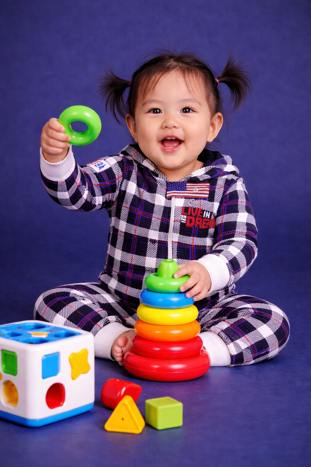 Team USA Plaid Onesies (Baby)