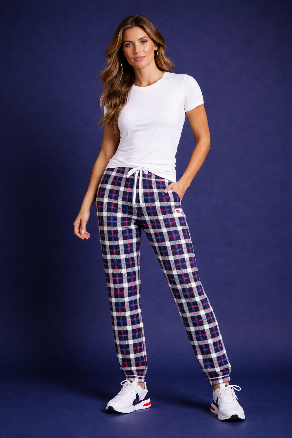 Team USA Plaid Relaxed Fit Pants (Women's)
