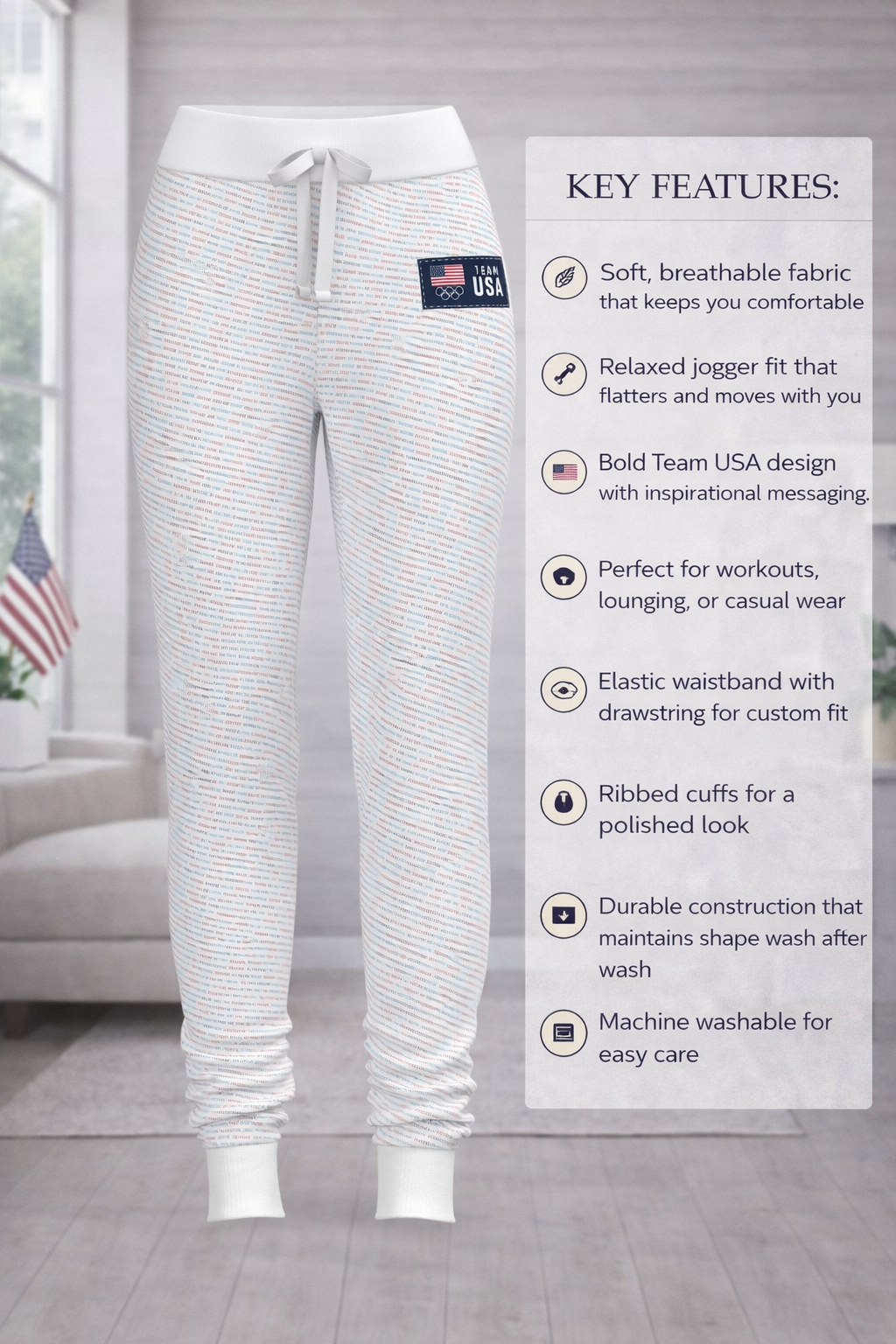 Inspirational Team USA Joggers (Women's)