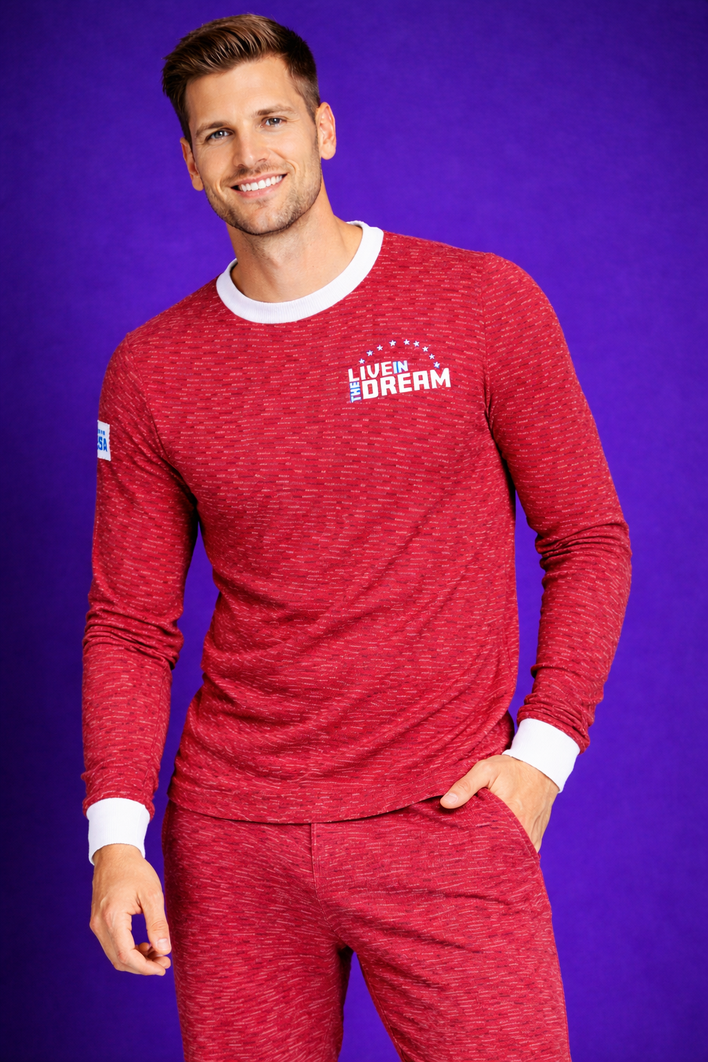 Inspirational Team USA Long Sleeve Tops (Men's)