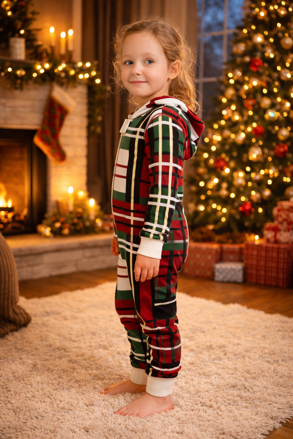Christmas Bold Plaid Onesie (Kids)