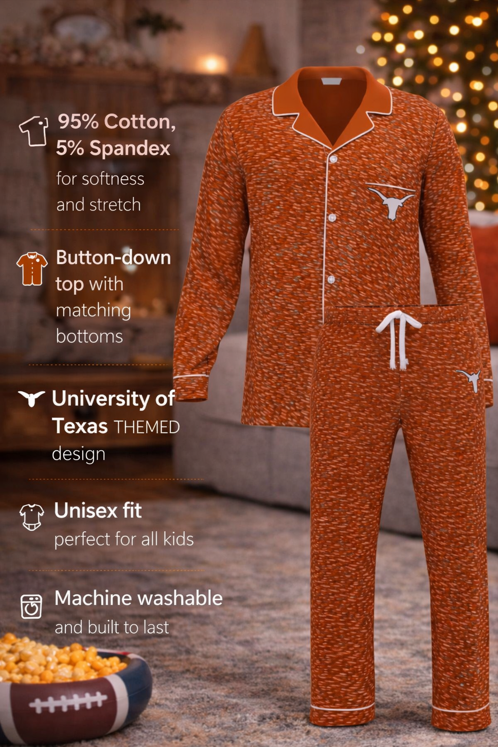 University of Texas Inspirational Button Down SET (Kids)