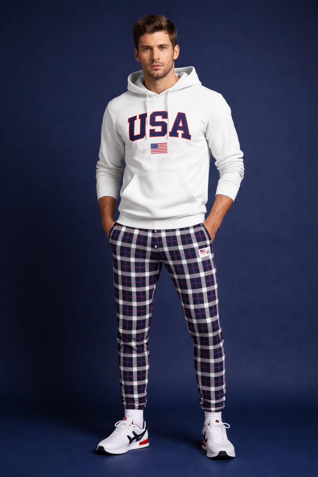 Team USA Plaid Joggers (Men's)