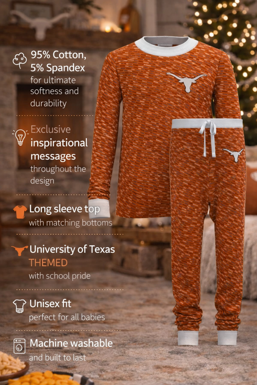 University of Texas Inspirational Long Sleeve Set (Baby)