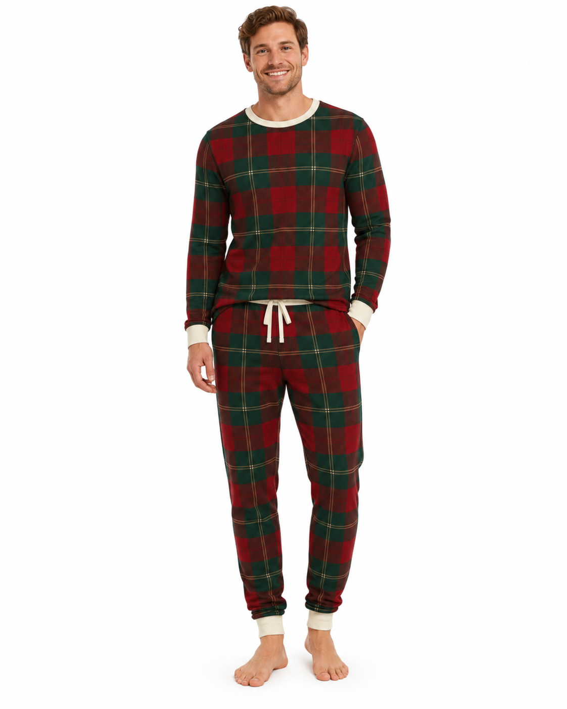 Christmas Legacy Plaid Long Sleeve Top (Men's)
