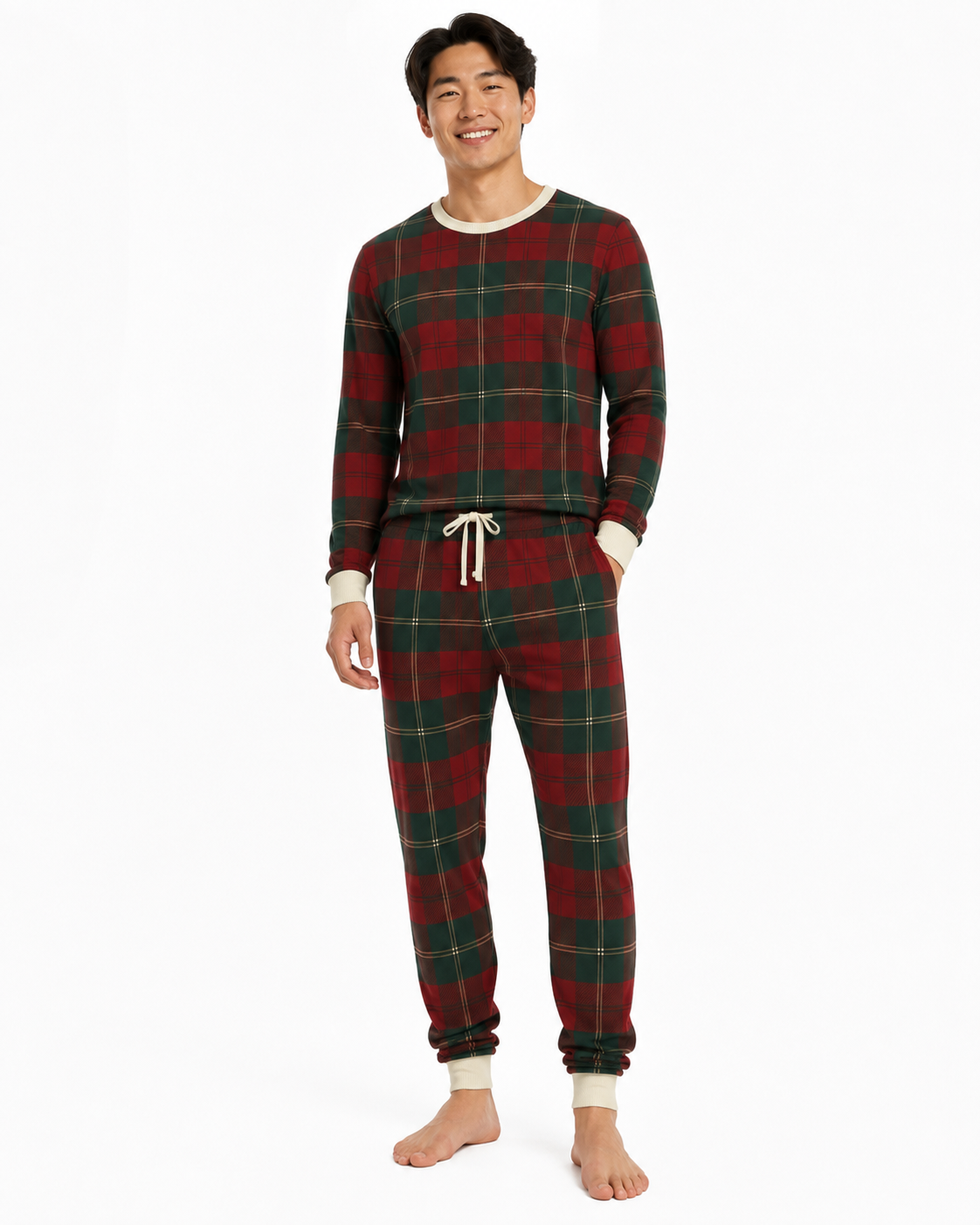 Christmas Legacy Plaid Long Sleeve Top (Men's)