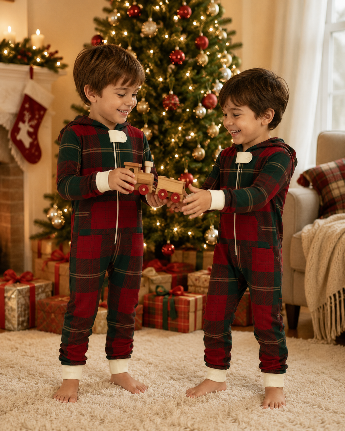 Christmas Legacy Plaid Onesie (Kids)