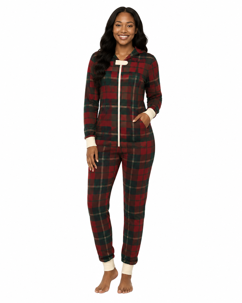 Christmas Legacy Plaid Onesie (Women)