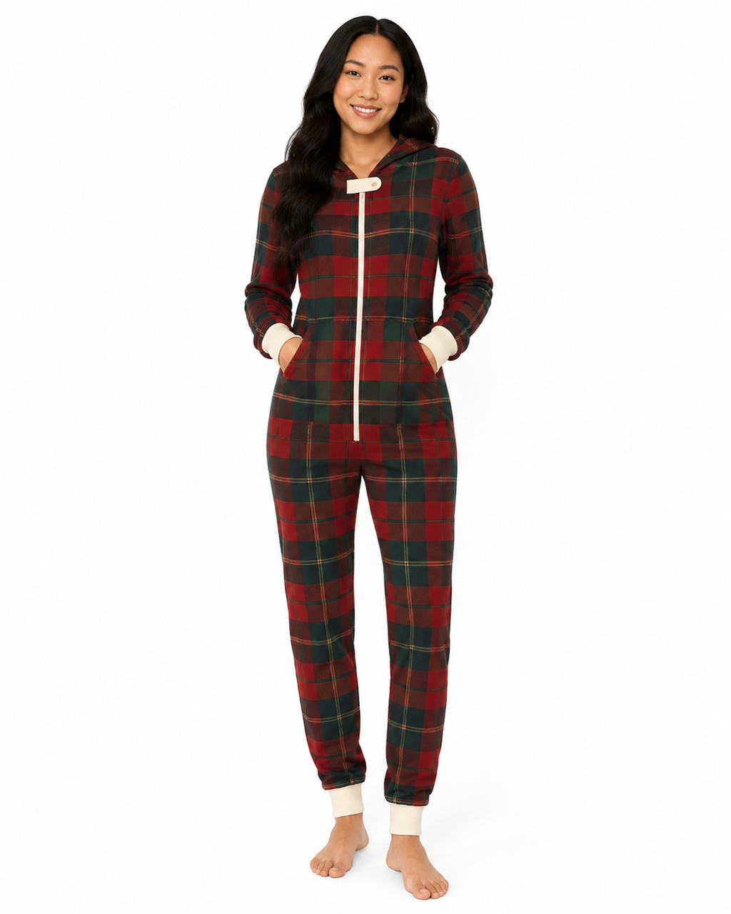 Christmas Legacy Plaid Onesie (Women)