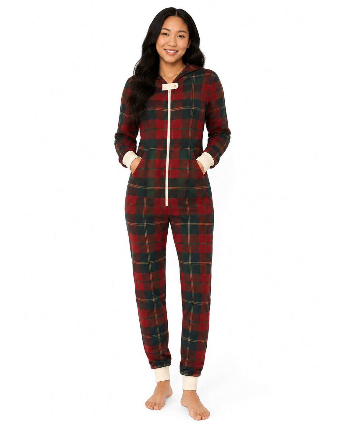 Christmas Legacy Plaid Onesie (Women)