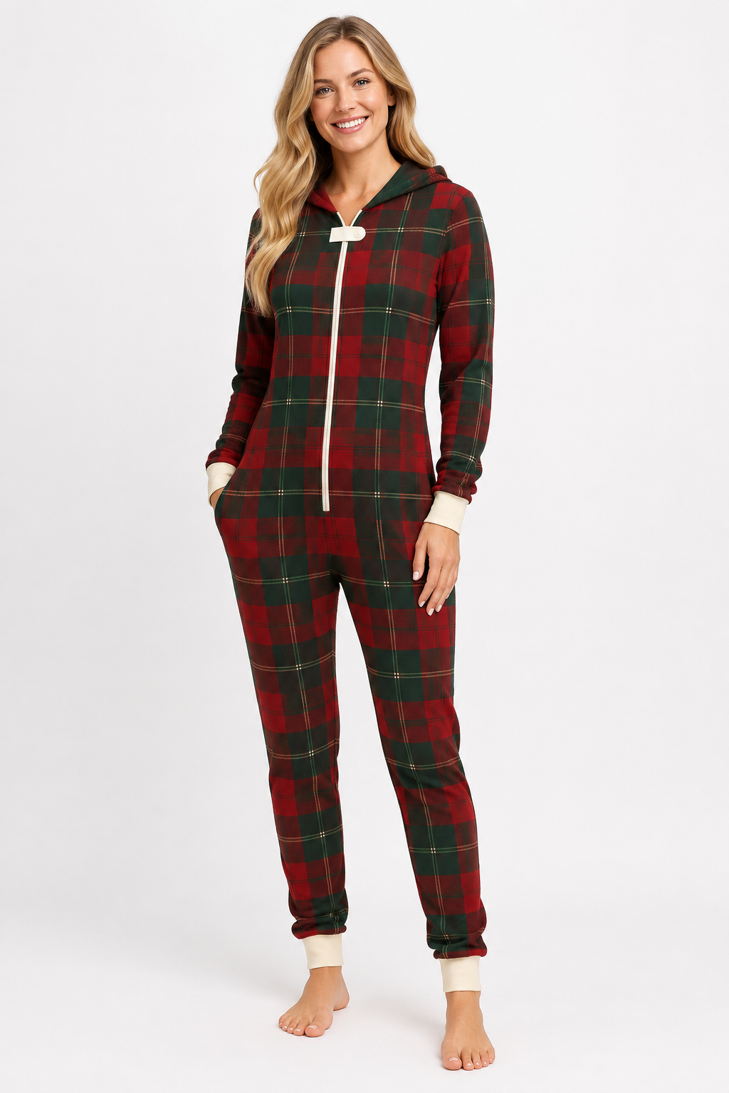 Christmas Legacy Plaid Onesie (Women)