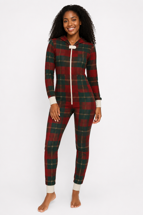 Christmas Legacy Plaid Onesie (Women)