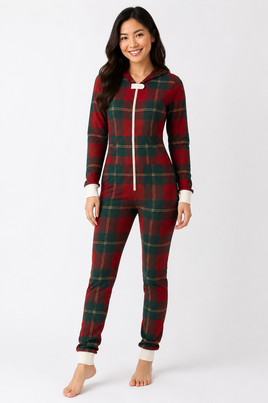 Christmas Legacy Plaid Onesie (Women)