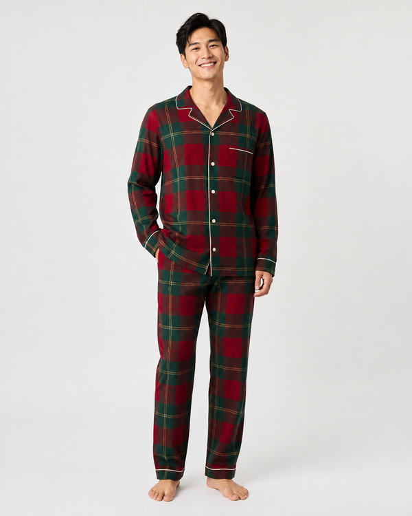 Christmas Legacy Plaid Button Down Top (Unisex)