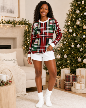 Christmas Bold Plaid Top (Women's)