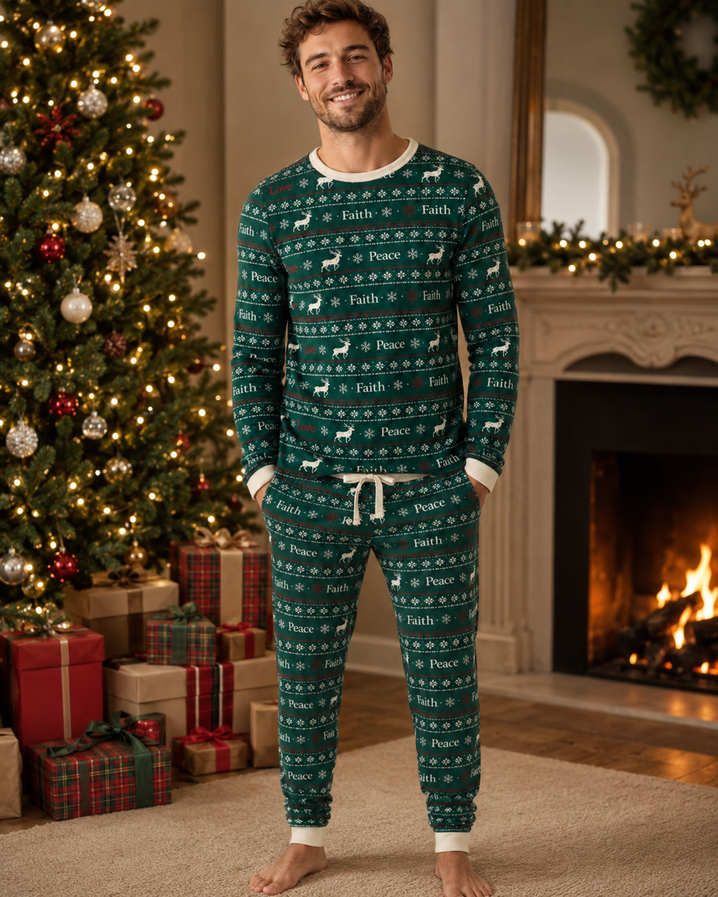 Christmas Wish Long Sleeve Top (Men's)