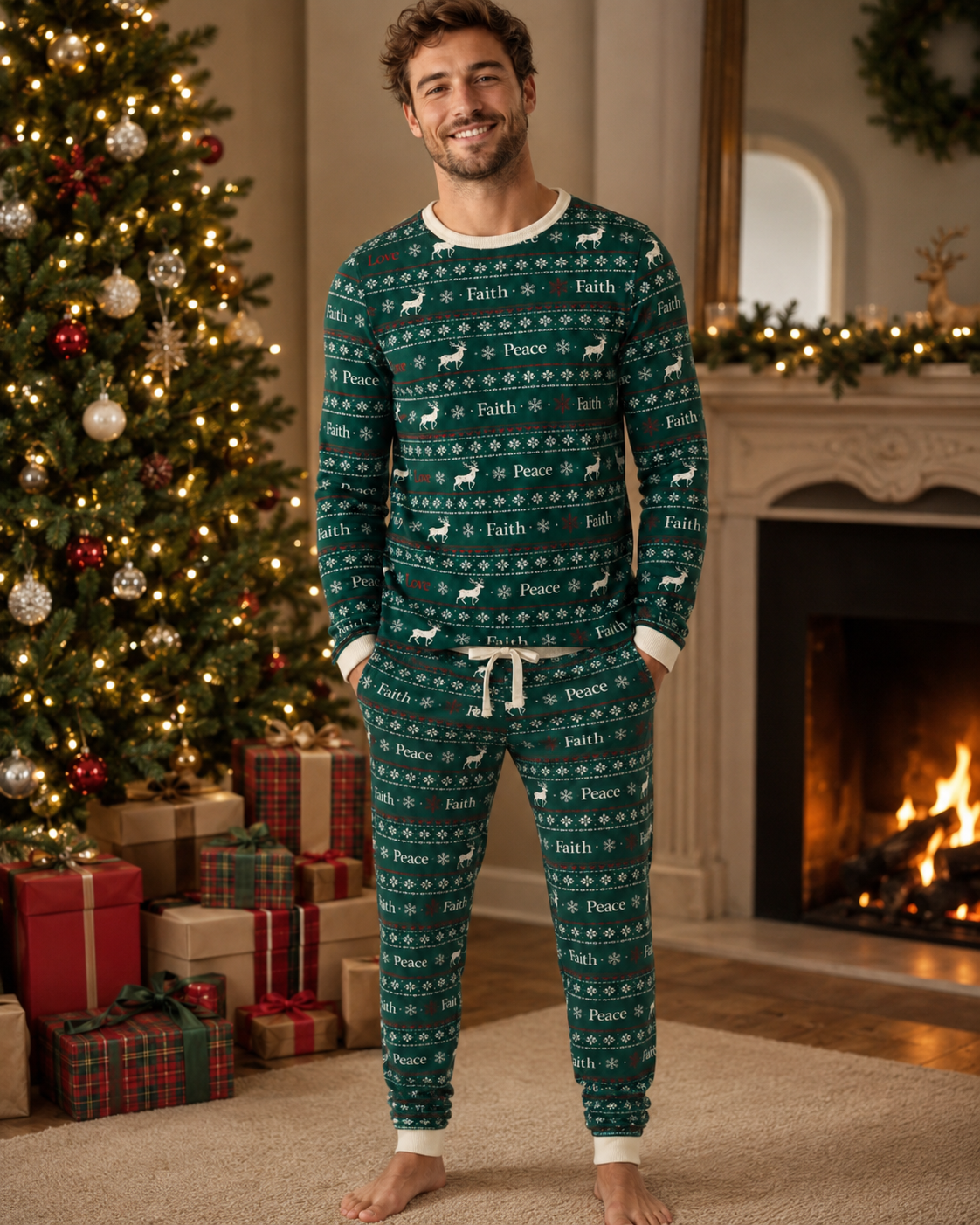 Christmas Wish Long Sleeve Top (Men's)