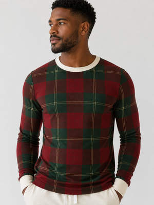 Christmas Legacy Plaid Long Sleeve Top (Men's)
