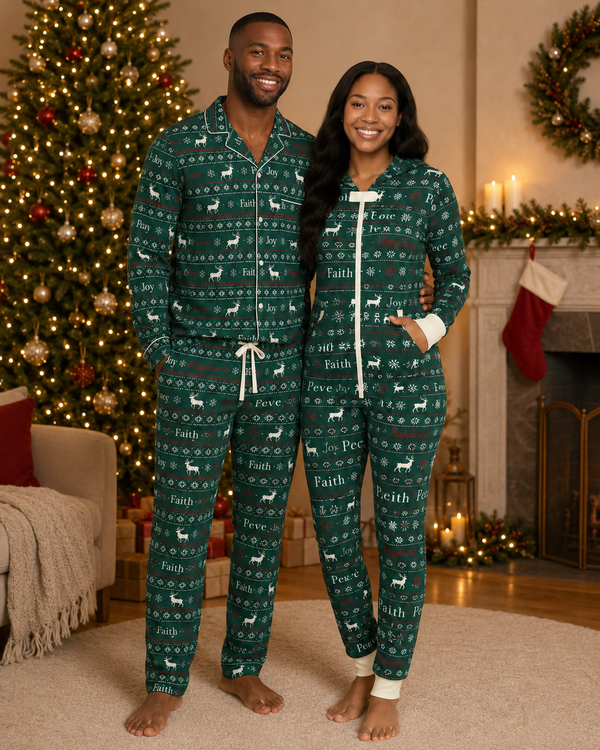 Christmas Wish Button Relaxed Fit Pants (Unisex)
