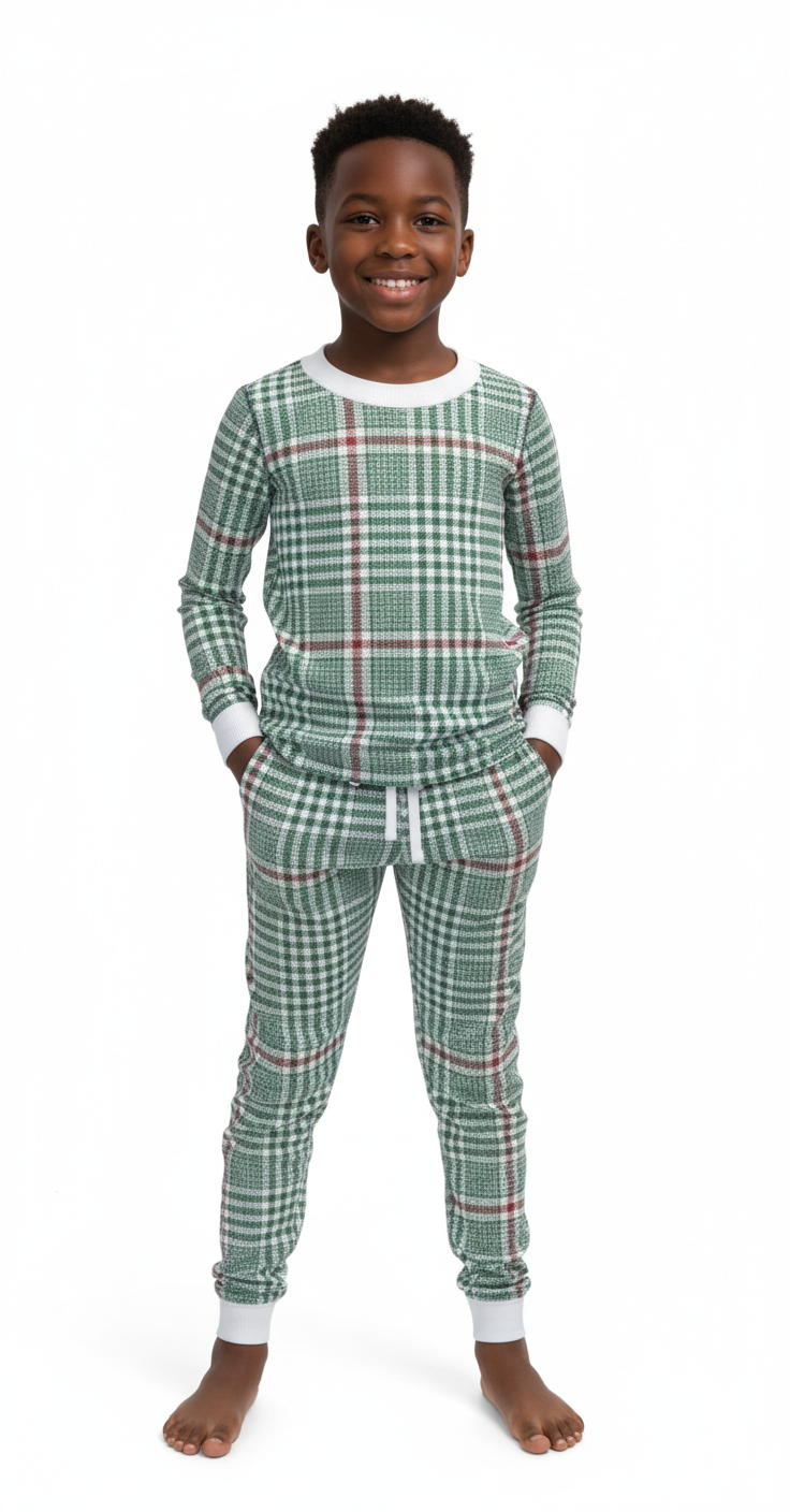 Christmas Soft Plaid Set (Kids)
