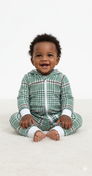 Christmas Soft Plaid Onesie (Baby)