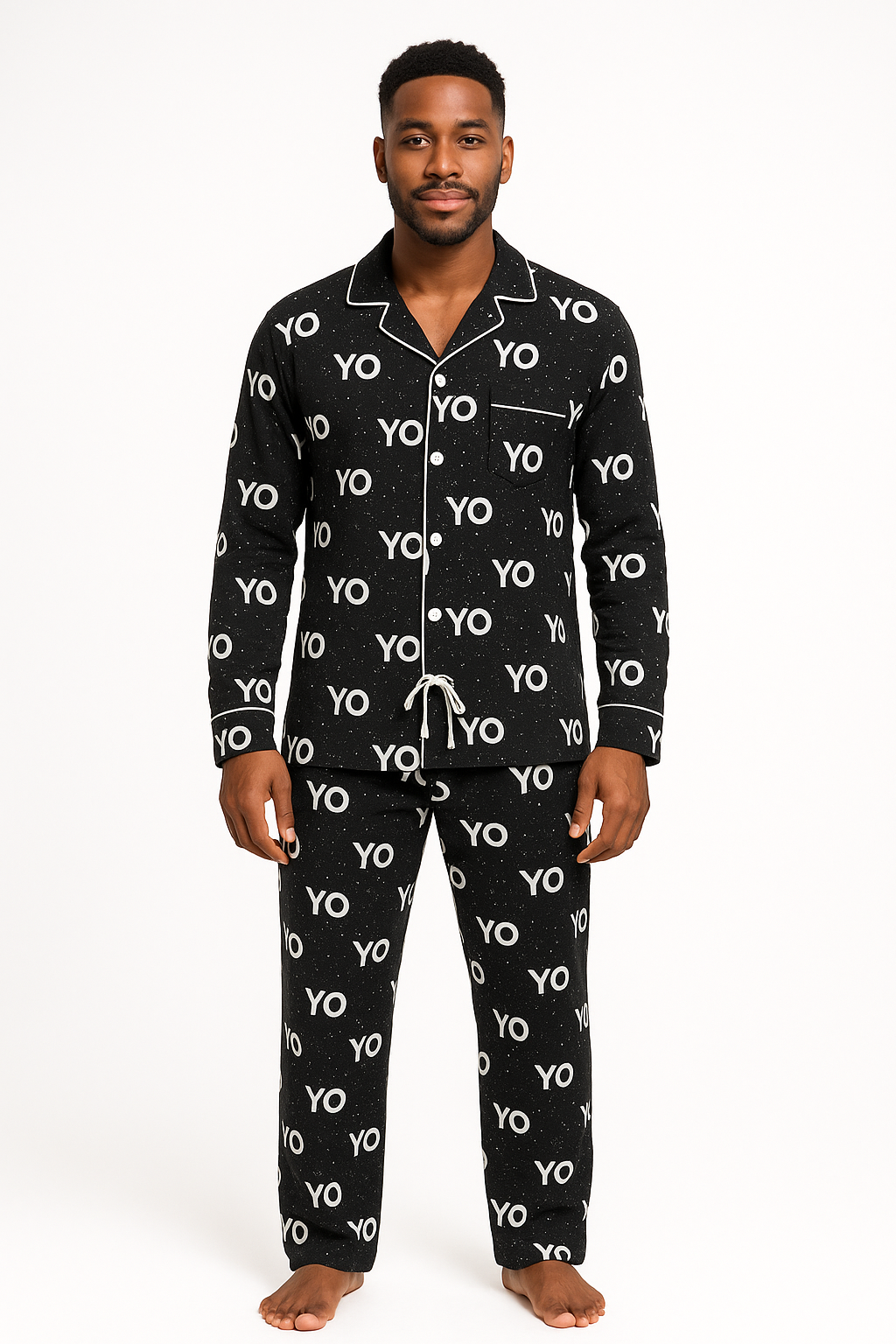 Christmas Yo Yo Yo Button Down Long Sleeve SET (Unisex)