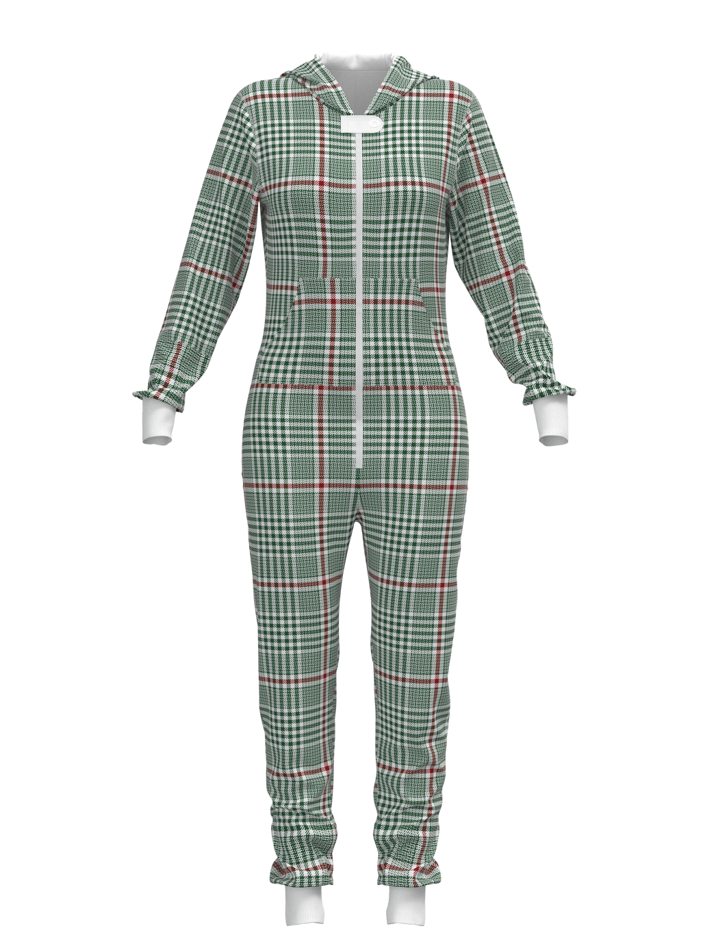 Christmas Soft Plaid Onesie (Women)