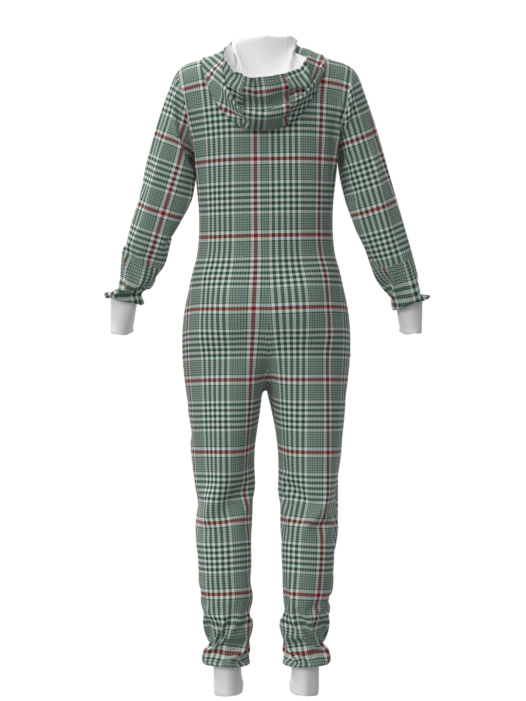 Christmas Soft Plaid Onesie (Women)