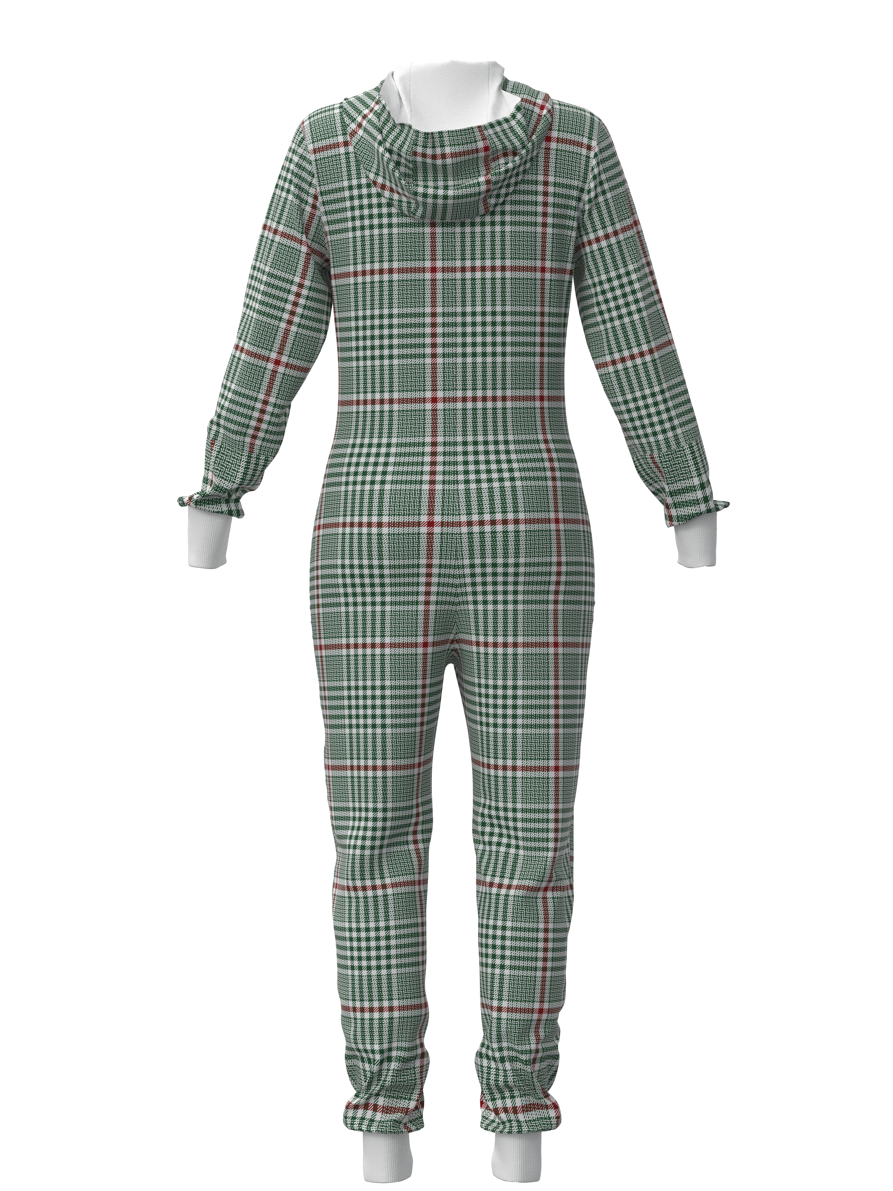 Christmas Soft Plaid Onesie (Women)