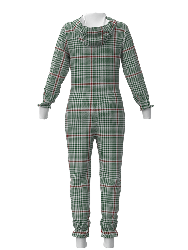 Christmas Soft Plaid Onesie (Women)
